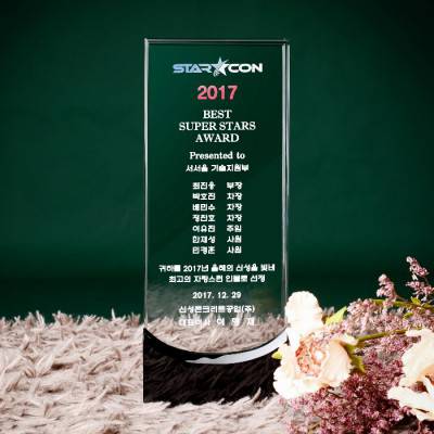 감사패 우수사원 퇴직 기념패 근속 크리스탈 상패 art 307