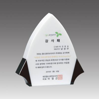 G2002 스노우크리스탈상패