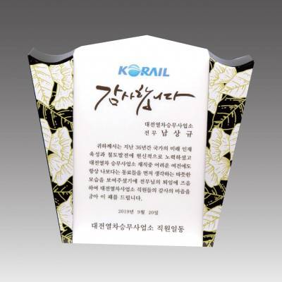 G2019 스노우크리스탈상패