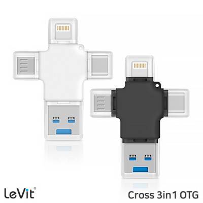 레빗 크로스 3IN1 OTG메모리 32GB 아이폰C타입안드로이드 사용