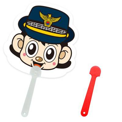 포순이 팬시 2컬러 부채 150파이~190파이