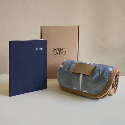 센트라도 극세사 담요+에코스 다이어리 세트