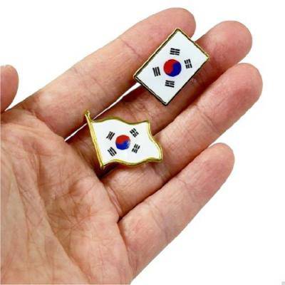 다올 태극기 핀 뱃지 P2614